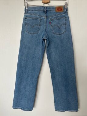 Levi’s Girls Wide Leg Jeans Size 14 Light Wash Stretch Denim